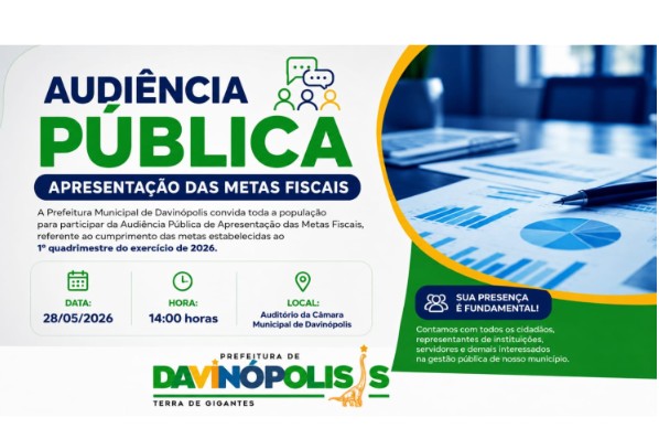 AUDIÊNCIA PÚBLICA – METAS FISCAIS 2026