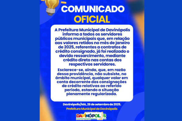 COMUNICADO OFICIAL